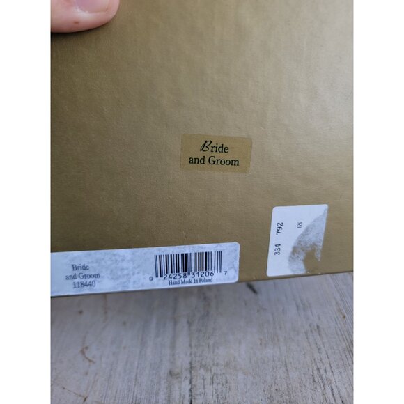 Waterford bride groom blown glass ornament Xmas wedding - Picture 8 of 8